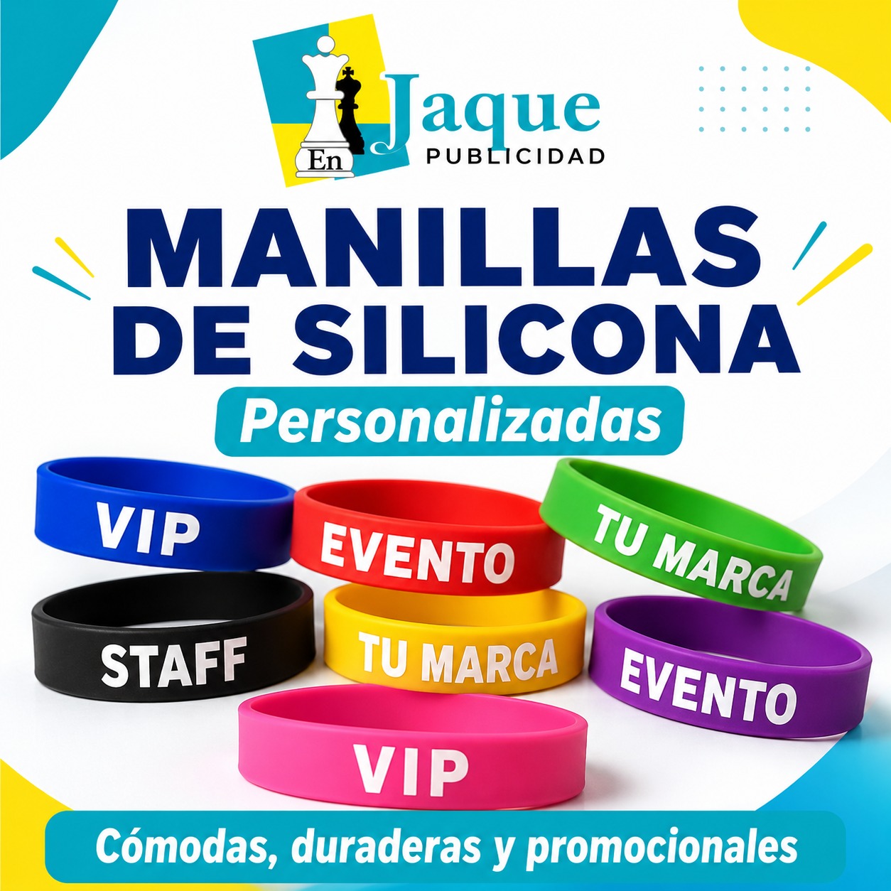 manillas de silicona personalizadas