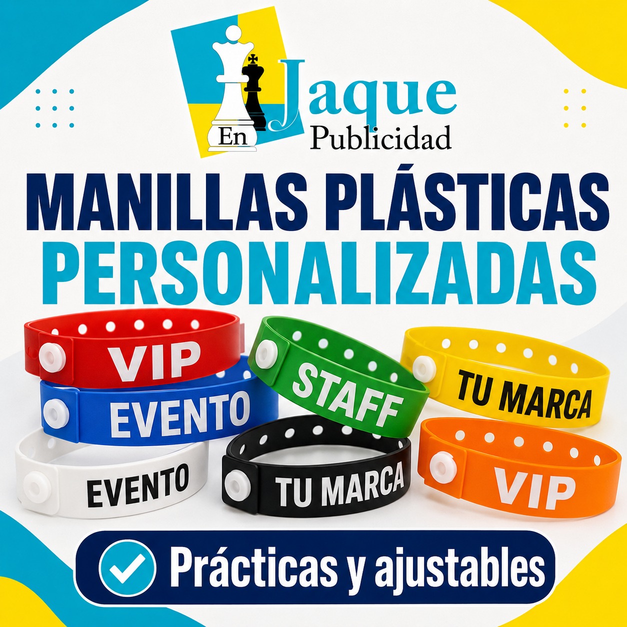 manillas plasticas personalizadas