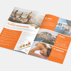 Plegable brochure carta díptico Plegable brochure carta díptico